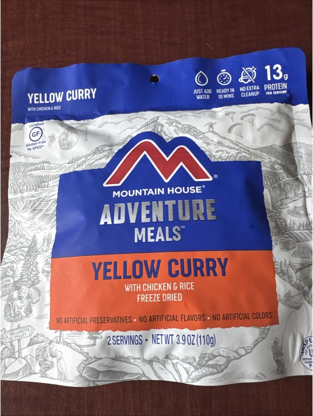 Yellow Curry with Chicken Mountain House Freeze Dried Food Pouch 3.9OZ PREPPER!